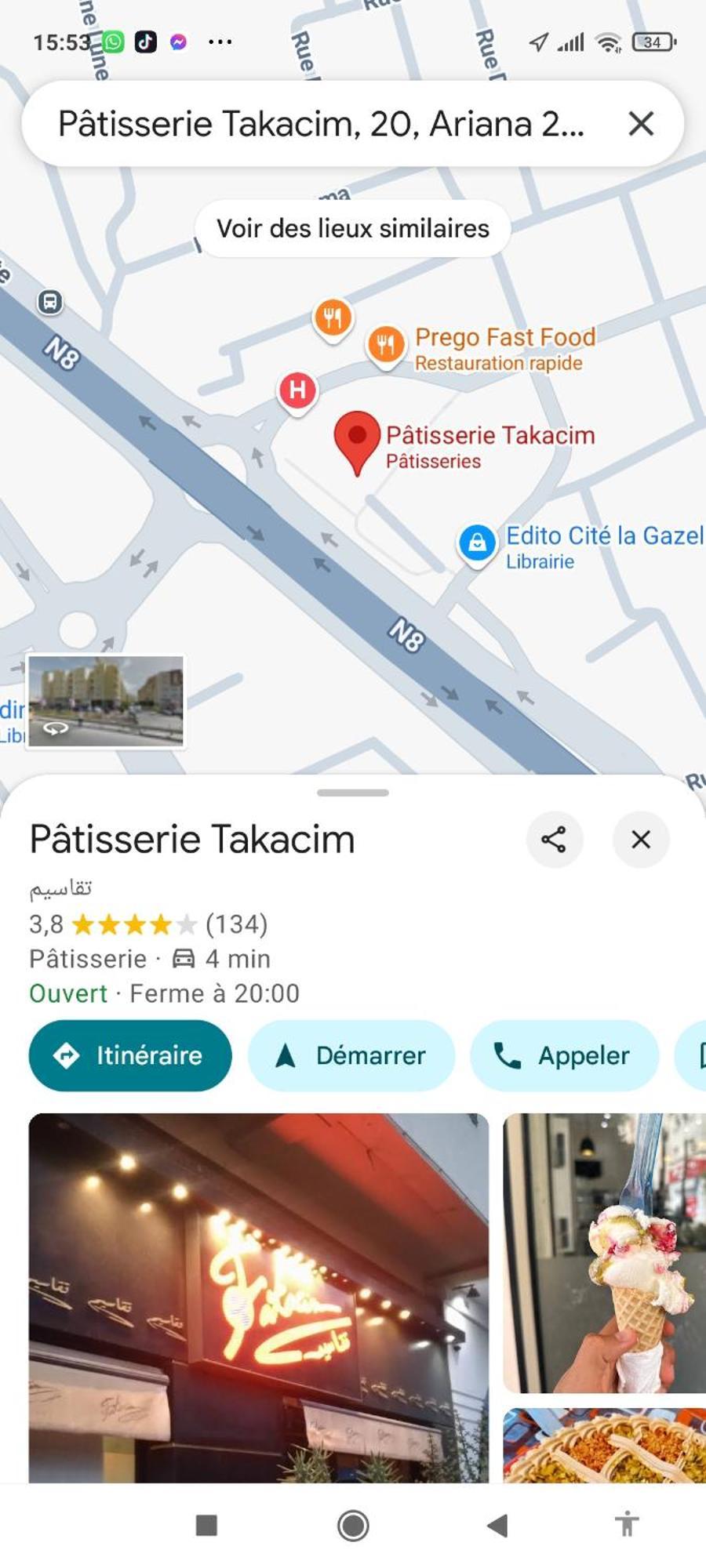 Etage De Villa Avec Jardin, Pres De L'Aireport Et Parking Prive Арьяна Экстерьер фото